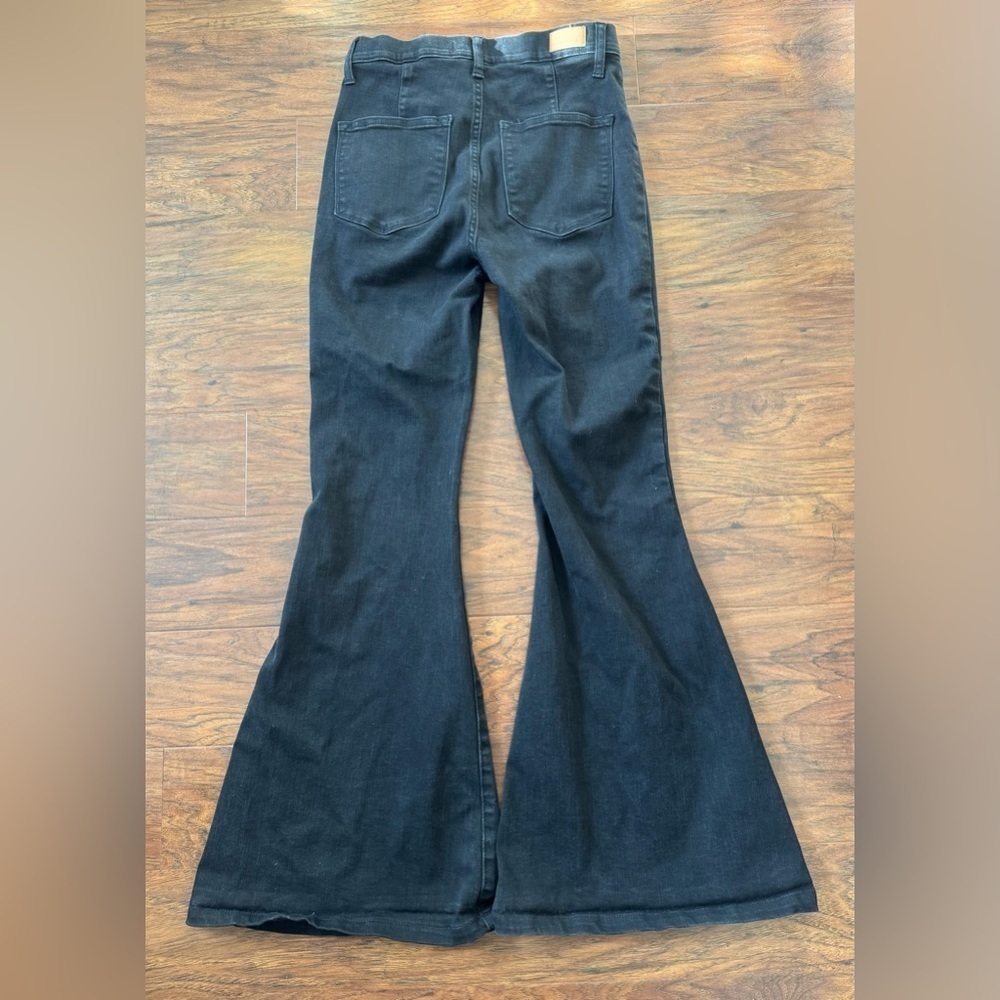 Judy Blue Black High Rise Super Flare Denim Pull On Stretch Size 3 / 26 - Picture 2 of 10